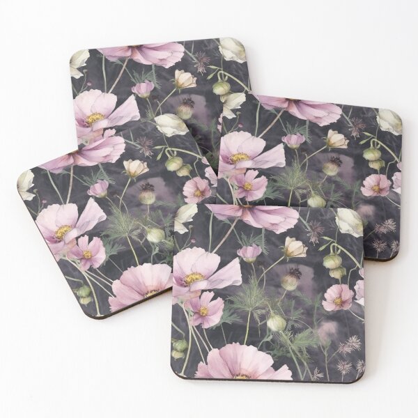 Item preview, Pink and White Cosmos Floral Pattern designed and sold by sandy3105.
