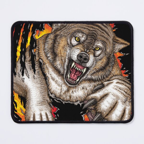 Item preview, Wolf Ripping Shirt designed and sold by raymo442.