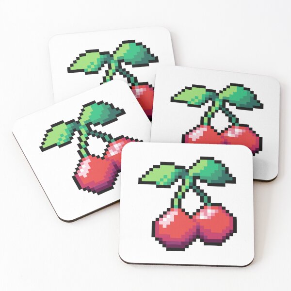 Item preview, Pixel Cherry - pixel food art designed and sold by LittleFoodShop.