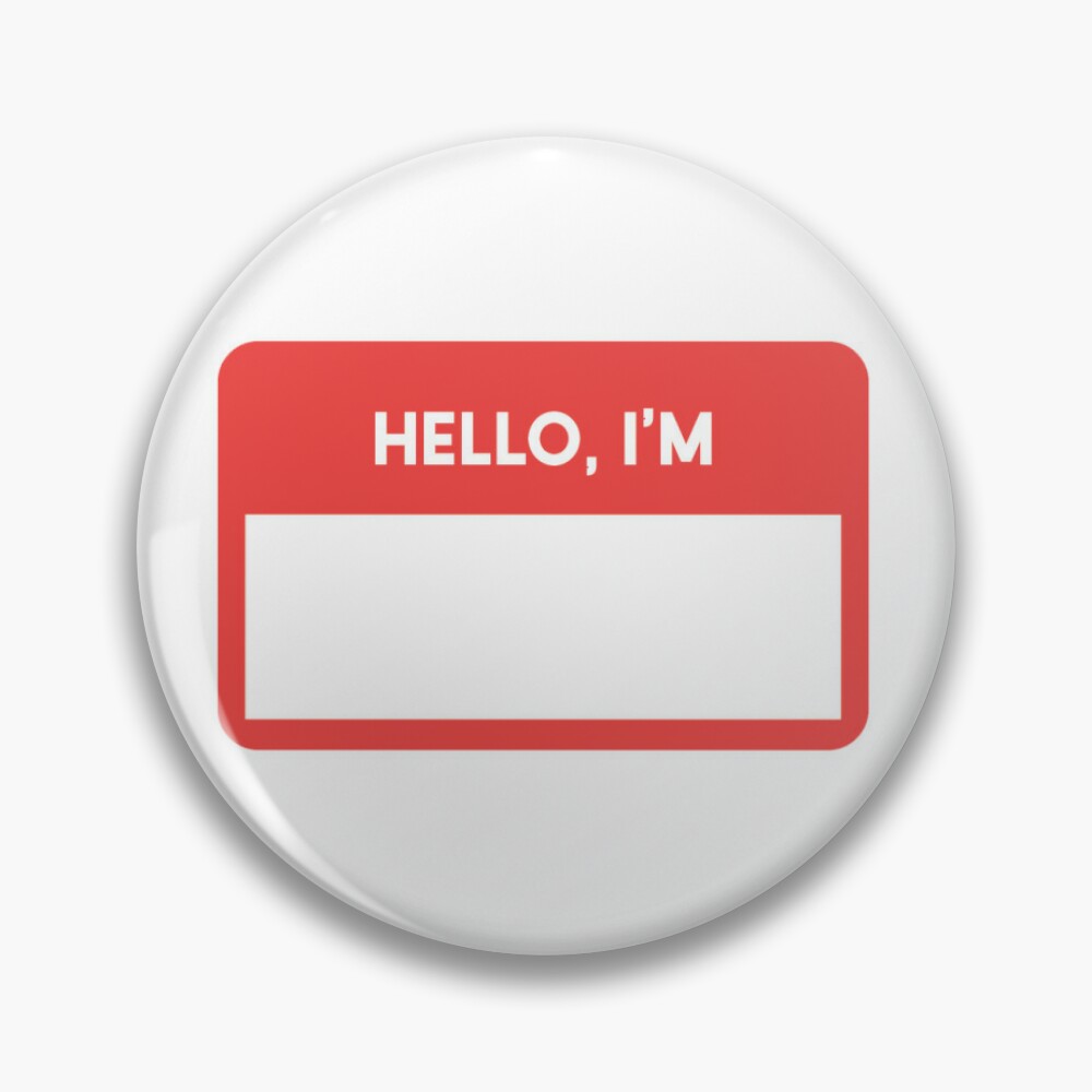 Hello, I'm Nametag Sticker for Sale by Zesty 250ml