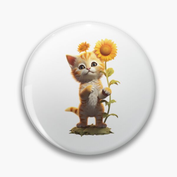 Item preview, Baby Cat Orange Chub Bloom Sunflower designed and sold by Barnissim.