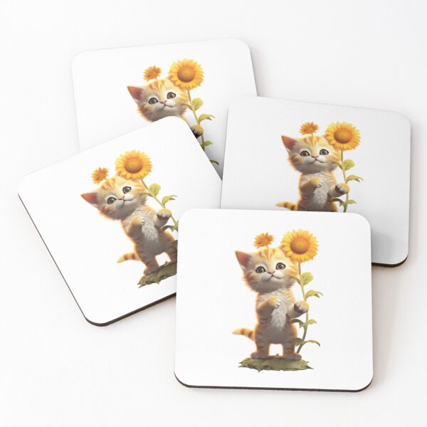Item preview, Baby Cat Orange Chub Bloom Sunflower designed and sold by Barnissim.