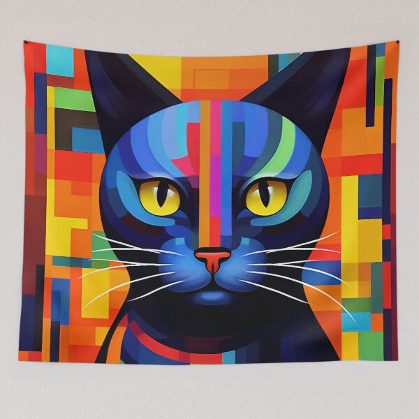 Item preview, Funky kitty cat 2 designed and sold by Red Witch Art.