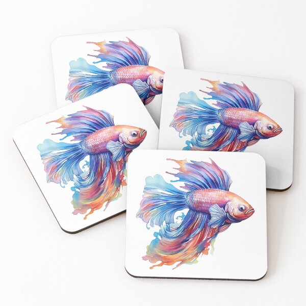 Item preview, colorful watercolor fish designed and sold by chameleon-crook.