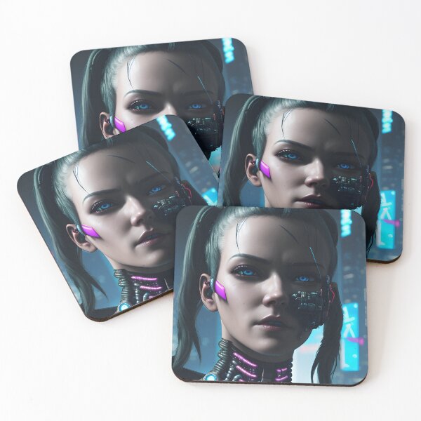 Item preview, Girl in style cyberpunk. Cyber warrior, anime Exposition number 23 designed and sold by Vegan-Cult.