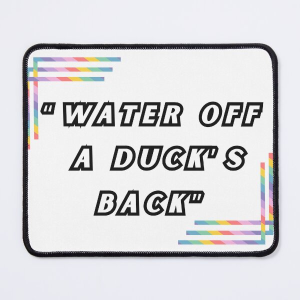 Item preview, Water off  a duck’s back, LGBTQIA Pride designed and sold by ShopULove.