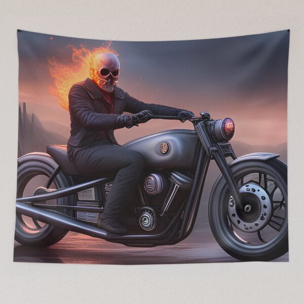 Item preview, Ghost Biker In Flames 03 designed and sold by tpixx.