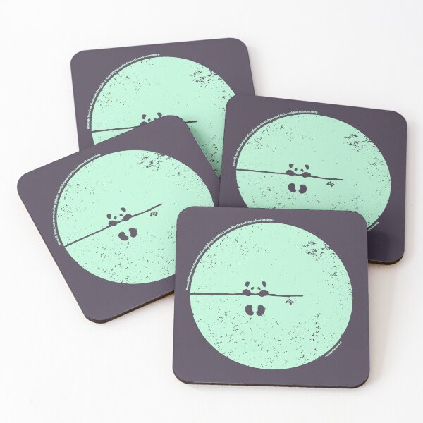 Item preview, Panda Hanging in round grunge shape - Animal Minimal Collection designed and sold by monkeybusiness.pt.