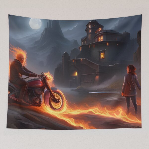 Item preview, Ghost Biker In Flames 05 designed and sold by tpixx.