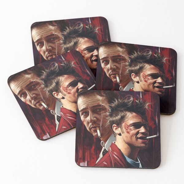 Item preview, Fight Club Tyler Durden And The Narrator Smoking Drawing designed and sold by TopThreadTrove.