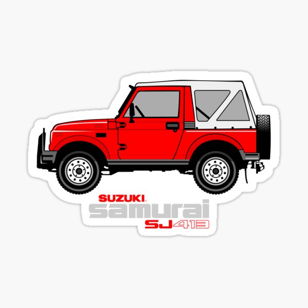 2 Kit de Pegatinas Etiqueta Stickers Todoterreno Suzuki Samurai Off Road 4X4