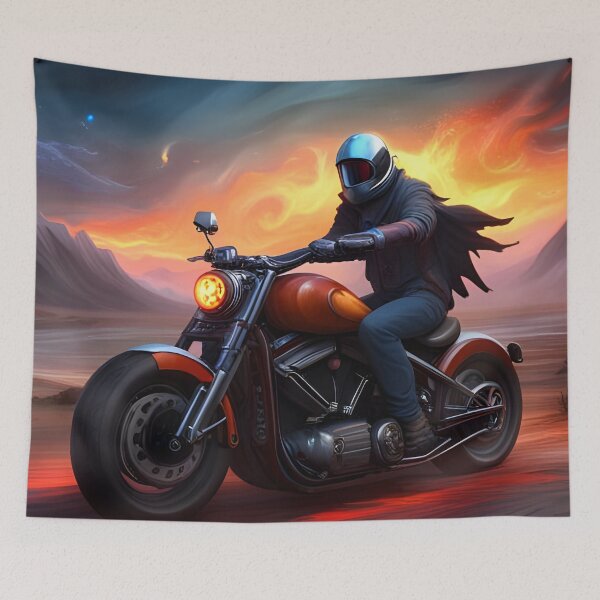 Item preview, Ghost Biker In Flames 07 designed and sold by tpixx.