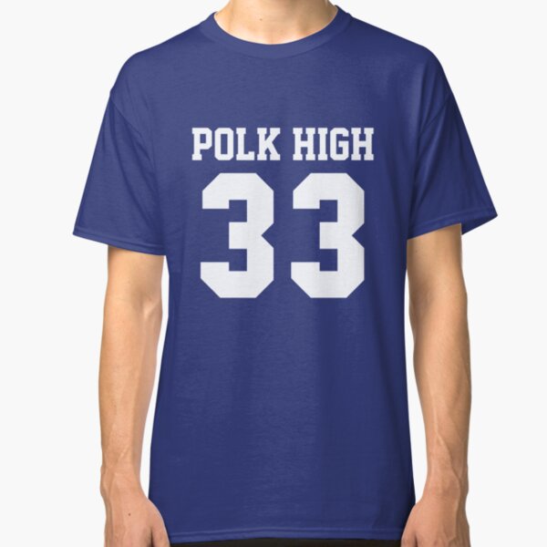 Married with Children Al Bundy Polk High 33 Distressed Blue Football Jersey Costume