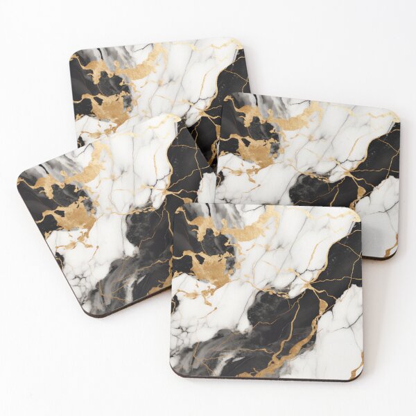 Item preview, Marble texture white black gold designed and sold by Beso75.