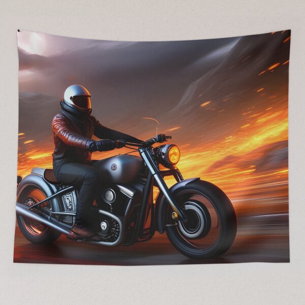 Item preview, Ghost Biker In Flames 08 designed and sold by tpixx.