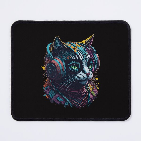 Item preview,  funny cat in headphones designed and sold by jkrphoto.