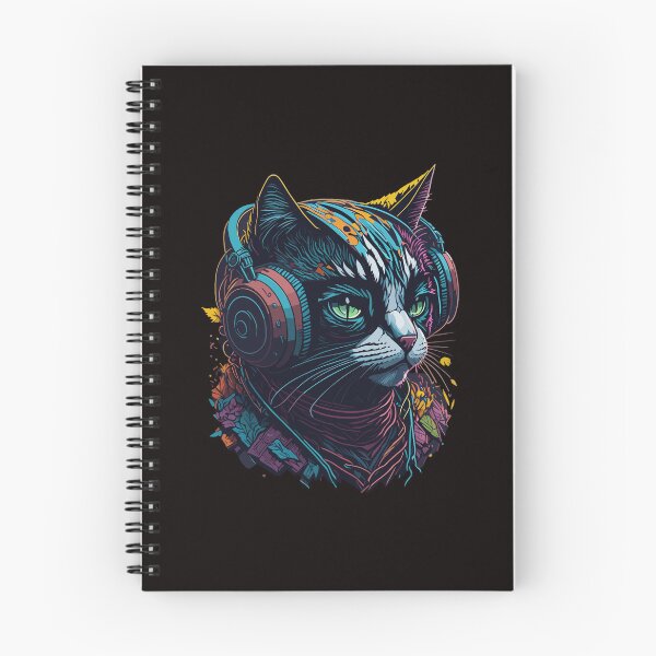 Item preview,  funny cat in headphones designed and sold by jkrphoto.
