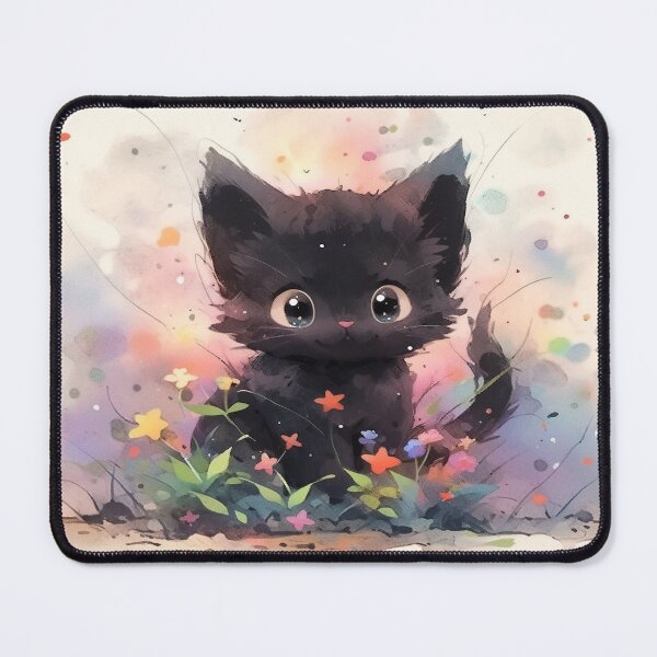 Item preview, Playful Black Cat designed and sold by dcwildfinds.