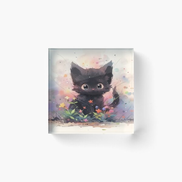 Item preview, Playful Black Cat designed and sold by dcwildfinds.