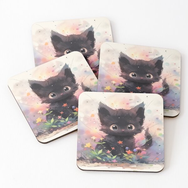 Item preview, Playful Black Cat designed and sold by dcwildfinds.