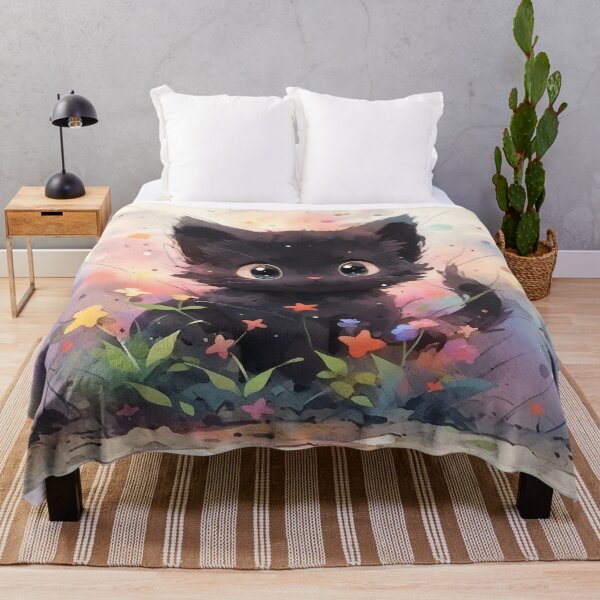 Item preview, Playful Black Cat designed and sold by dcwildfinds.