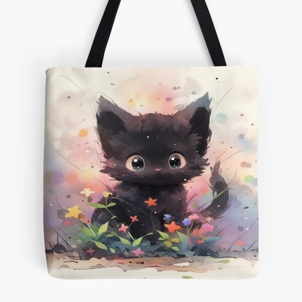 Item preview, Playful Black Cat designed and sold by dcwildfinds.