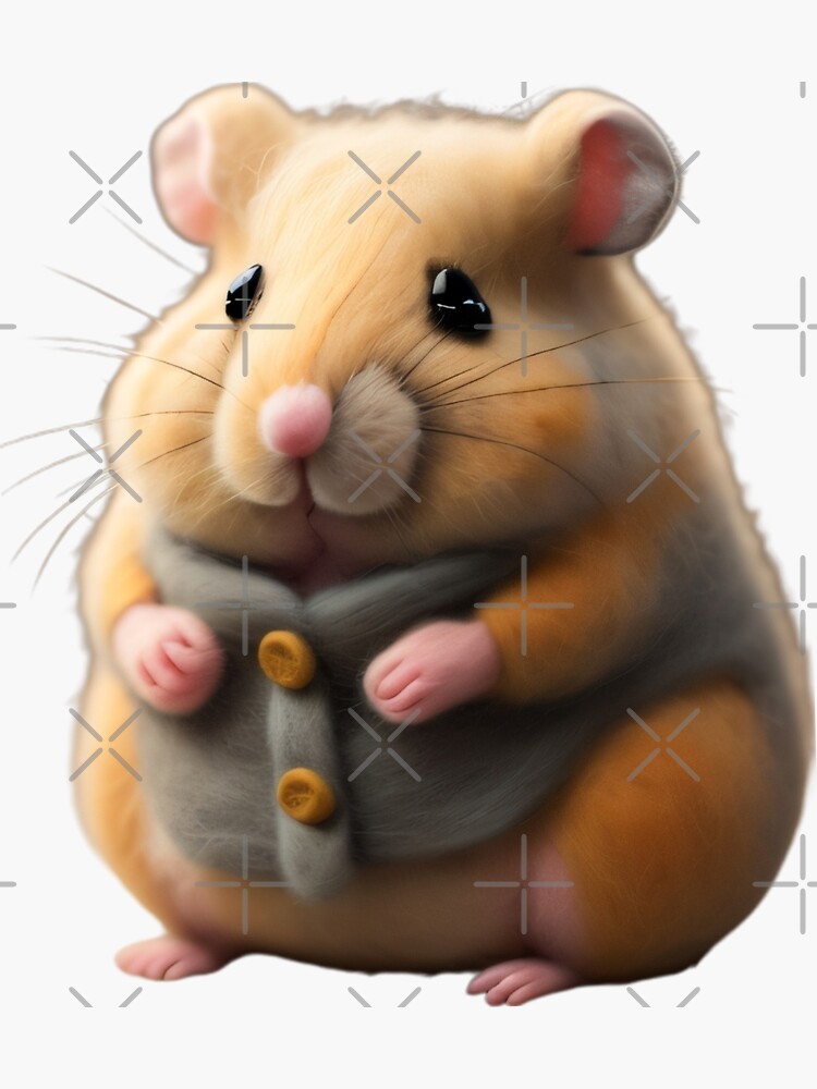 Hamster Doll Sticker by EclecticCharm Redbubble