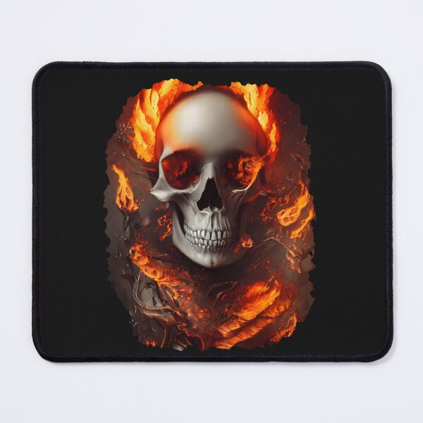 Item preview, flame skull designed and sold by Lily-Abendstern.