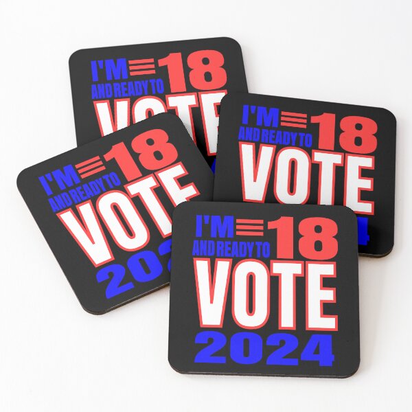 Item preview, Im 18 and ready to vote 2024 designed and sold by giftfromheart.