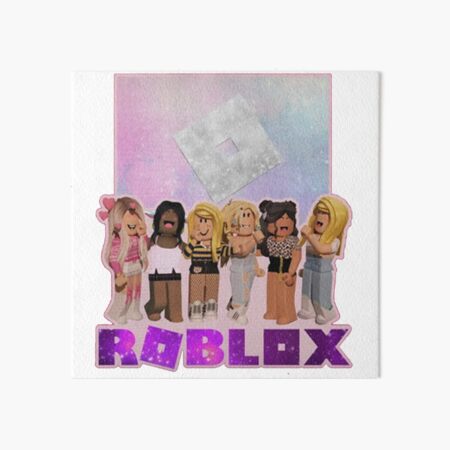 t-shirt roblox girl Art Board Print by CuteDesignOnly