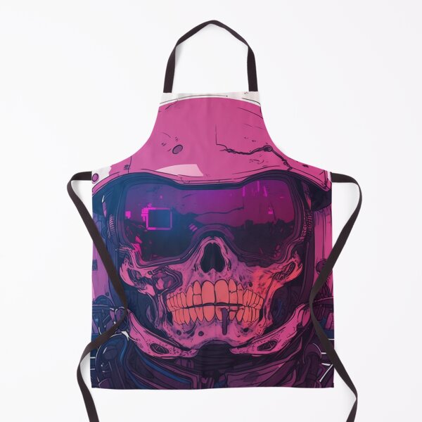 Item preview, Cyberpunk Mech Pilot Skull designed and sold by Nightarcade.