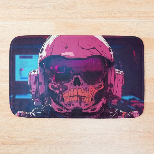 Item preview, Cyberpunk Mech Pilot Skull designed and sold by Nightarcade.