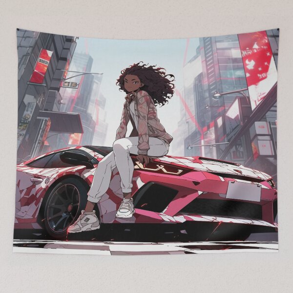 Artikelvorschau, Rosa Anime-Auto entworfen und verkauft von dcwildfinds.
