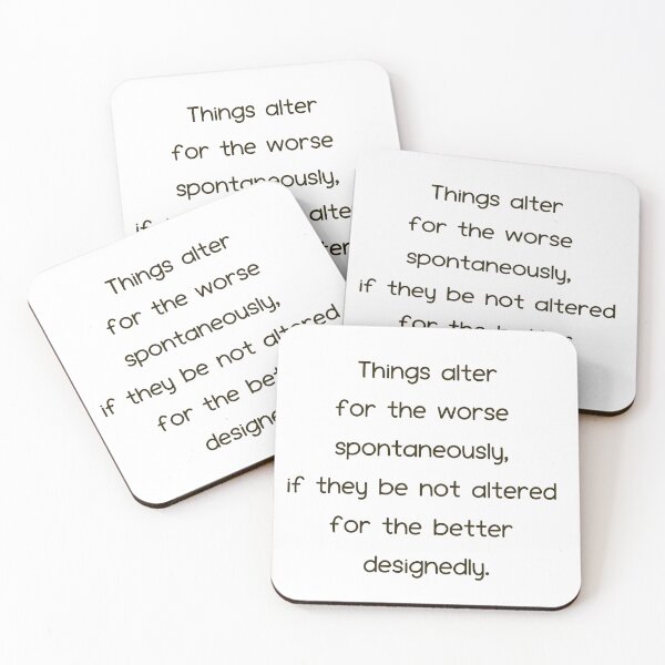 Item preview, Francis Bacon Quote - Conscious Design for Better Change designed and sold by wordartistry.