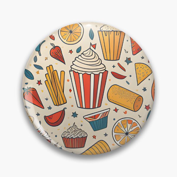 Item preview, Vibrant Food Pattern  designed and sold by Dreamy-Spirit.