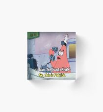 This is Patrick Acrylic Block