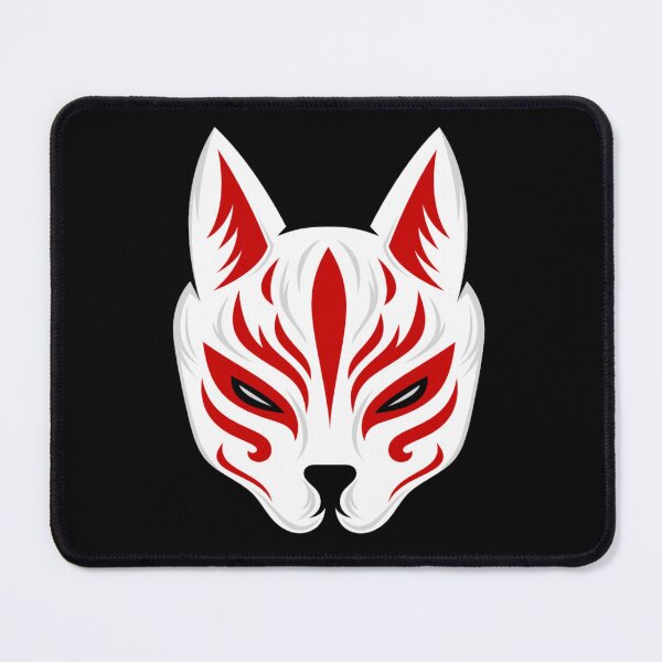 Item preview, Kawaii Kitsune Mask Sticker designed and sold by Dark-Matter02.