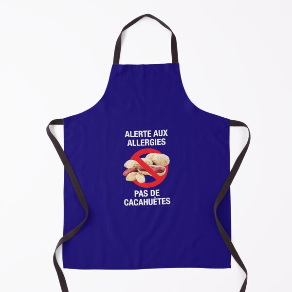 Item preview, French: "Alerte aux allergies / Pas de cacahuètes" designed and sold by WhiteShirtGuy.