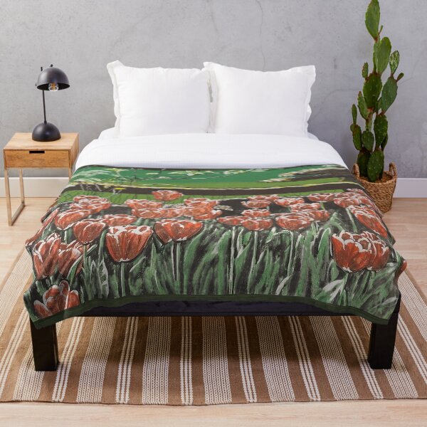 Item preview, Red Tulip's Against Fence designed and sold by alsbydesign.