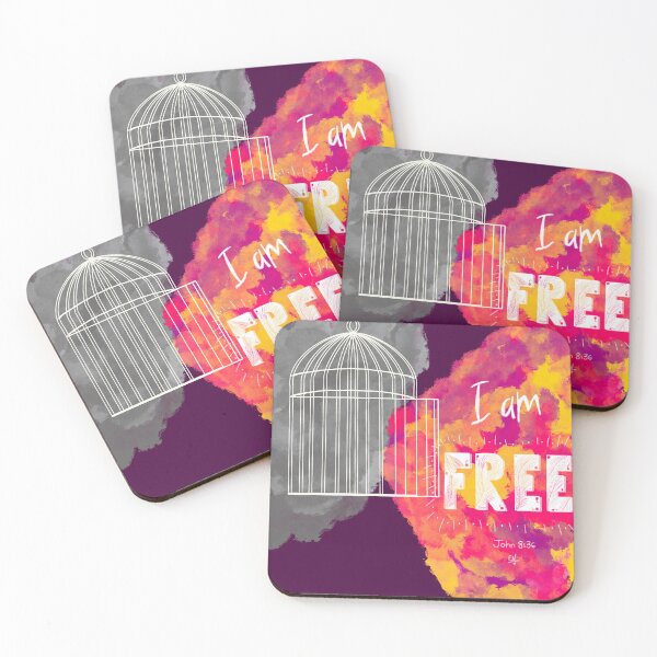 Item preview, Embrace Freedom: John 8:36 Bible Verse Art designed and sold by LittleMissNevis.