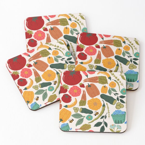 Item preview, Abundant Harvest: A Farmer's Market Hero Pattern Brimming with Fresh Fruits and Vegetables designed and sold by maddydoodlesoup.