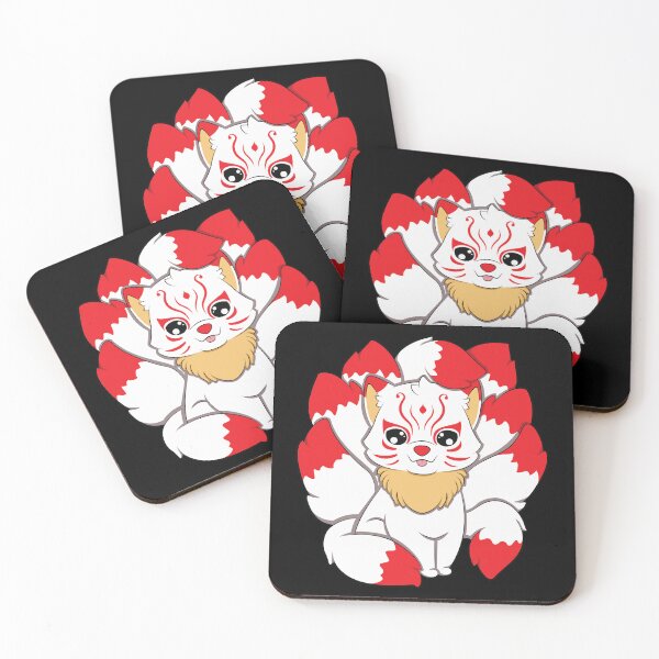 Item preview, Kawaii Kitsune Sticker  designed and sold by Dark-Matter02.