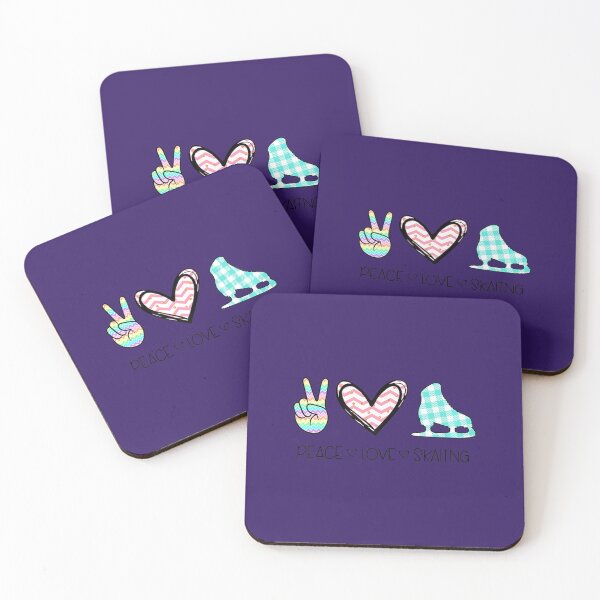 Item preview, Peace Love Ice Skating Cute Design for 	 Teen 	 	 	 designed and sold by vtsuurapw1.