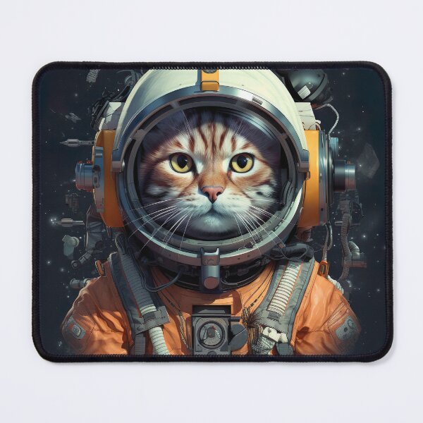 Item preview, Portrait of a cat astronaut designed and sold by miss-keysmash.
