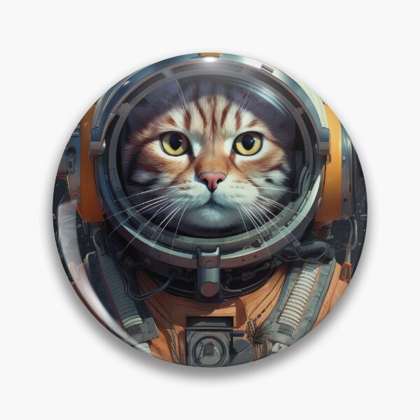 Item preview, Portrait of a cat astronaut designed and sold by miss-keysmash.