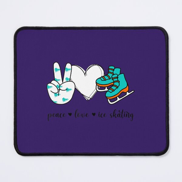 Item preview, Peace Love Ice Skating Peace Hand Sign Ice Skating Lover designed and sold by vtsuurapw1.