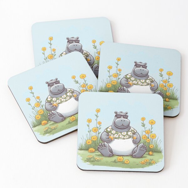 Item preview, Summer Hippo designed and sold by Nowshin Tasnim.