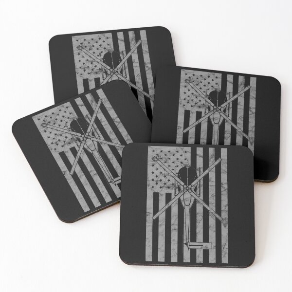 Item preview, OH-6 Cayuse Military Helicopter Pilot Vintage Flag Design designed and sold by RealPilotDesign.