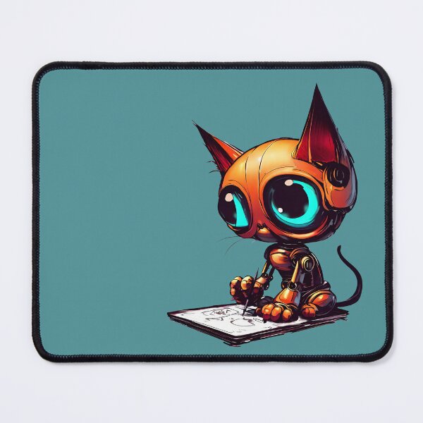 Item preview, Robo-Cat Creating Art! designed and sold by kukamatsu.