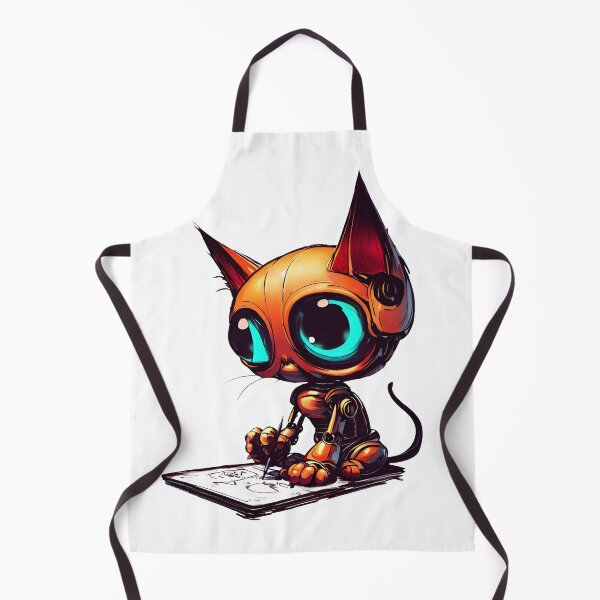 Item preview, Robo-Cat Creating Art! designed and sold by kukamatsu.